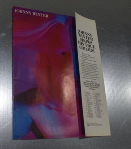 Johnny Winter foldout album ad 1978 music trade magazine w/ tour dates - Picture 1 of 2