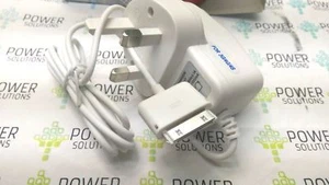 Adaptador de enchufe de pared cargador principal con cable del Reino Unido para Apple iPhone 4 4S 4G 3GS 3G iPad - Imagen 1 de 4