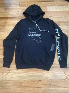 Soul Cycle Hoodie Pockets Black Norcal - Picture 1 of 4