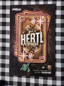 Tomas Hertl signiert Vegas Golden Knights Spieltag Poster 28.01.25 - Bild 1 von 1