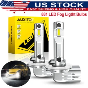 AUXITO LED Bombilla Antiniebla 892 881 Bombilla Antiniebla Blanca 6500K Blanco Frío 100W 2X - Imagen 1 de 12