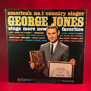 GEORGE JONES Sings More New Favorites 1964 US MONO Vinyl LP record - Picture 1 of 3