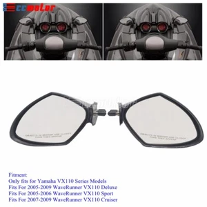 For Yamaha VX110 WaveRunner Rearview Mirrors Set 2005-2009 VX 110 Models - Picture 1 of 11