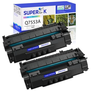2 szt. toner Q7553A 53A BK pasuje do wielofunkcyjnego HP LaserJet P2015D P2015DN P2015X M2727NF - Zdjęcie 1 z 24