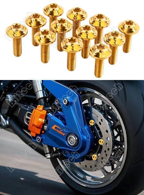 12PCS  For Suzuki Front Brake Disc Rotors Mounting Bolts Screws GSXR600 08-2017 - Imagem 1 de 3
