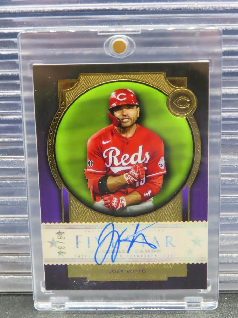 2022 Topps Five Star Joey Votto Autographs Purple Auto #28/50 Cincinnati Reds