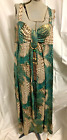 Roz & Ali 12 Neckholder Perle Midi Meerjungfrau Schlangenhaut grün metallic Kleid