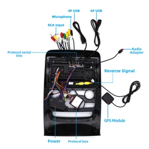 9'' Android 13 Car Stereo Radio GPS Navigation 1G+16GB For Dodge Durango 2014-20 - Bild 1 von 23