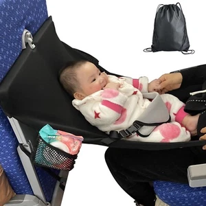 Kleinkind Flugzeug Sitzverlängerung, Flug Reise Bett um Mamas Runde zu sparen, schwarz - Bild 1 von 4