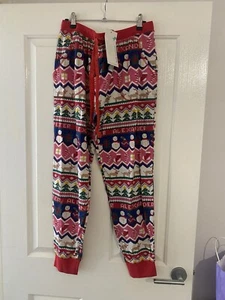 Peter Alexander Ladies Pyjama Pants Christmas Fair Isle Large - Picture 1 of 4