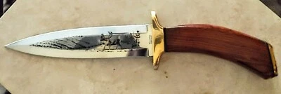 1989, Bernard Levine, Daga Latón Guardia Mango y Culata Foto 1 de 4