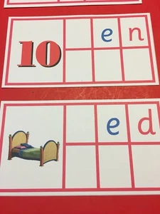 Pink Series Montessori - Beginning Sounds - CVC WORD CARDS - 45 Laminated Cards - Picture 1 of 4
