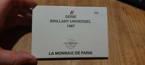 FRANCE 1987 coffret BU 10 monnaies de la 1 centime a 100 francs RARE - Picture 1 of 4