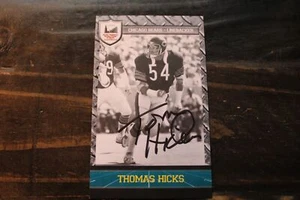 POSTAL AUTOGRAFIADA DE THOMAS HICKS CHICAGO BEARS. - Imagen 1 de 1