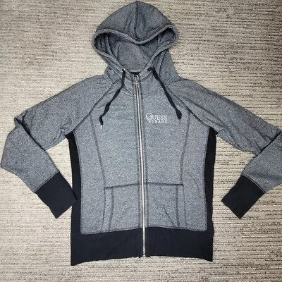 Guess Talla XL Mujer Sudadera con Capucha Cremallera Completa Manga Larga Gris Foto 1 de 4