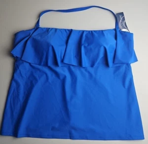 3X Traje de Baño Aqua Couture Curvy Top Volantes Azul Real Correa Desmontable Nuevo con Etiquetas48 - Imagen 1 de 8