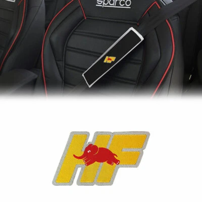 ABARTH Toppa Adesiva Ufficiale Lancia HF per Copri Cintura 60 x 35 mm