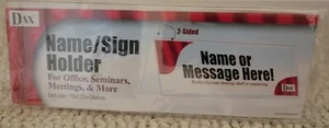 Dax 2-Sided Name/Sign Holder Blank 11 x 3.75 in. Clear - N2709N4T - Table Tent - Picture 1 of 8