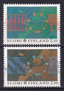 Finlandia 1991 Yvert 1110/11 Europa CEPT Astrofilately MNH-VF - Imagen 1 de 1