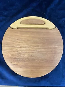 JENS QUISTGAARD TEAK CHEESE BOARD & CUTTER 1960s VINTAGE DANISH MODERN DENMARK - Picture 1 of 6