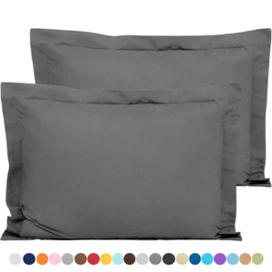 Paquete de 2 fundas de almohada de microfibra con 2" brida bonitos colores ricos - Imagen 1 de 69