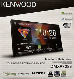 NEW Kenwood DMX9708S 6.95" Touchscreen Receiver, Android Auto, CarPlay Bluetooth - Picture 1 of 1
