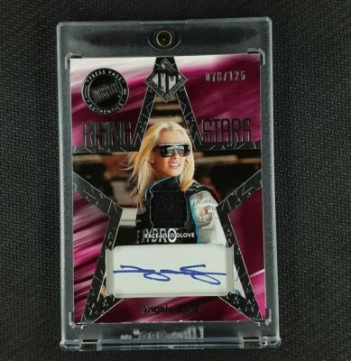 2012 Press Pass Rising Stars Angela Cope /125 NASCAR Race Used Glove Auto. - Image 1 of 2