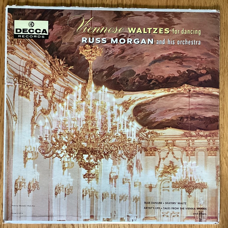 Russ Morgan & His Orchestra “Viennese Waltzes For Dancing” 33 1/3 rpm LP, DL8582 - Image 1 of 4