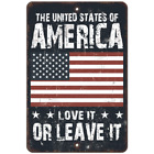 American Flag Aluminum Metal Sign United States America Maga Patriot Man Cave