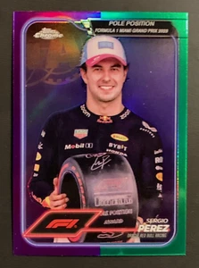 2024 Topps Chrome Formula 1 #156 | SERGIO PEREZ | Oracle Red Bull; PURPLE/GREEN - Picture 1 of 2
