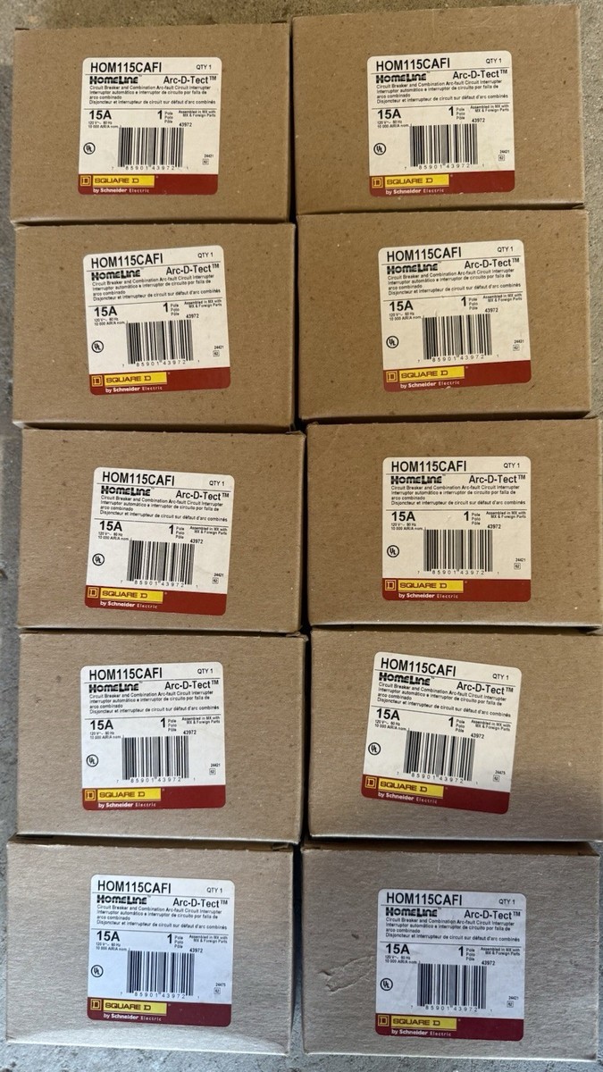 Homeline Square D 10-Pack Square D Homeline HOM115CAFI 15A AFCI ...