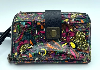Sakroots Peace Smartphone Bandolera Cartera Muñequera Floral Boho Hippie Foto 1 de 4