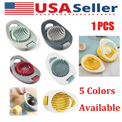 Egg Slicer & Dicer For Hard Boiled Eggs - Heavy Duty Cutter Dicer With Stainless