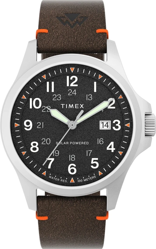 Timex Expedition North Solar Field Watch TW2V64100 stainless steel Dial Black