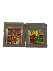 Nintendo Gameboy - Dr. Mario & Mario Golf Selling Together Tested And Working - Picture 1 of 2