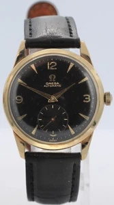 Vintage Omega F-6262 Men's Bumper Automatic Wristwatch 344 Swiss 10k GF - Picture 1 of 7