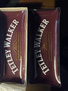 Two Glass Ashtrays i- Tetley Walker Warrington In Original Packaging & Box. - Picture 1 of 5