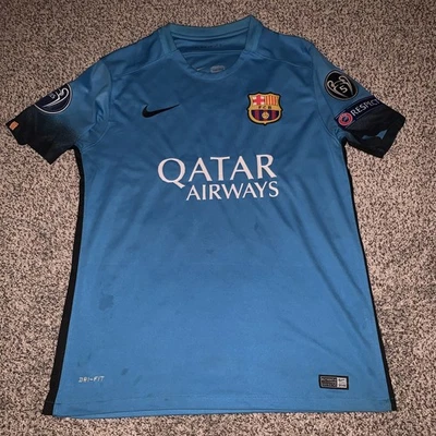 Футболка FC Barcelona 2015/16 Third Jersey Nike размер средний Lionel Messi No10 - Изображение 1 из 4