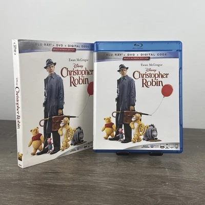 Christopher Robin (Blu-ray, 2018), with slipcover Foto 1 de 3