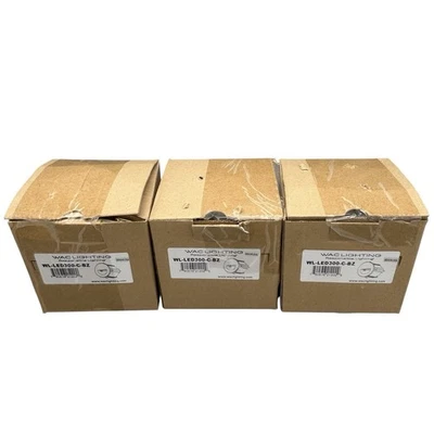 Lote de 3 Iluminación WAC WL-LED300-C-BZ LED Paso y Luz de Pared Bronce Envío Rápido Foto 1 de 4