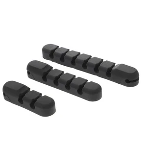 3 Pcs Organizzatore Di Cavi Dati Fermacavo Per Scrivania Del Desktop - Photo 1/11