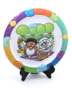 Furby Picnic Plastic Plate Vintage Melamine Trudeau Design Neove Kids 1999 - Picture 1 of 6