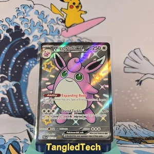 Pokemon Wigglytuff ex 222/091 Paldean Fates Shiny Holo Card Inglés Casi Como Nuevo - Imagen 1 de 2