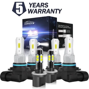 For Silverado 1500 2500HD 1999-2001 2002 LED Headlight Hi Lo Beam Fog Light Bulb - Bild 1 von 11