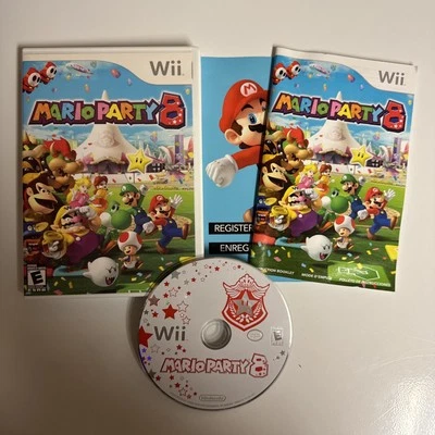 Mario Party 8 (Nintendo Wii, 2007), Tested and Working Clean Disc Complete CIB - Image 1 of 4