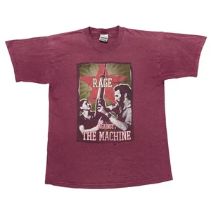 Vintage Rage Against The Machine Shirt Large Screen Stars Tour Concert Band Tee - Picture 1 of 14