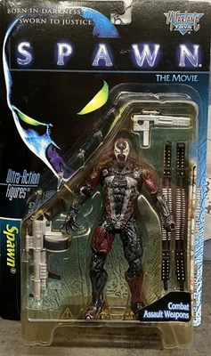 Figura de acción McFarlane Spawn película MASKED SPAWN Ultra 1997 (estuche amarillento) Foto 1 de 2