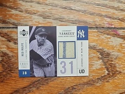 2001 Upper Deck Legends of New York - Yankees Legendary Red Rolfe #LYJ-RR - Image 1 of 2