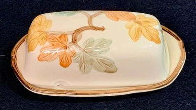 Vintage Franciscan BUTTER DISH with LID in the October pattern - Image 1 of 4