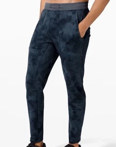 Lululemon Herren strukturierte Tech Hose Diamond Dye Eisenblau True Navy Größe Small neu ohne Etikett - Bild 1 von 10